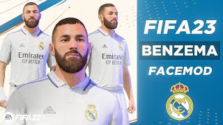 FIFA 23 Karim Benzema Face For FIFA 22 PC [upl. by Bloch157]