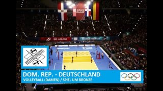 🥉 Dom Republik  Deutschland  VOLLEYBALL  Damen Spiel um Bronze  OLYMPIA 2024 [upl. by Haizek]