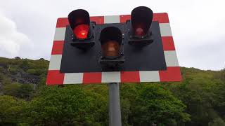 Gilfach Ddu Level Crossing  Gwynedd [upl. by Lehteb]