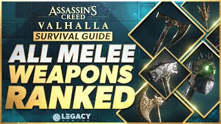 Every Melee Weapon Ranked  Assassins Creed Valhalla Survival Guide [upl. by Acina]