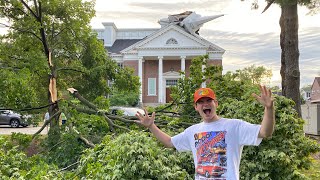 Building Collapses in Wicked Storm [upl. by Lynnworth350]