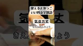 気炎万丈 知らないと損する！かっこいい四文字熟語🔥 かっこいい 四字熟語 知識 モチベーションアップ 学び 日常生活 YouTubeショート 成功 目標達成 勇気 自信 [upl. by Thier712]