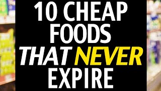 10 Cheap Stockpile Foods that Never Expire [upl. by Sanalda]