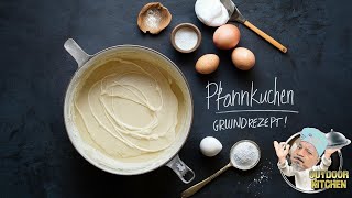 Hausgemachte Pfannekuchen Das einfache Grundrezept für Pfannkuchen [upl. by Garnett307]