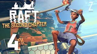 Raft Gameplay Part 4  TANGAROA The City of ROBOTS The Second Chapter [upl. by Ttegirb]