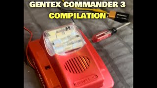 Fire Alarm Test 1 Gentex Commander 3 SHORTS COMPILATION PT 1 [upl. by Wanda]