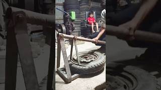 Tyre beat kivabe chhara Bencar tyre machine shorts viralshort [upl. by Campney71]