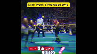 Mike Tyson s Peekaboo style  boxe miketyson peekaboo [upl. by Anazus6]