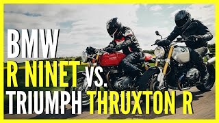 Triumph Thruxton R vs BMW R nineT [upl. by Neville573]