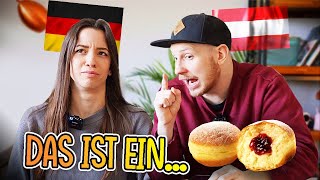 DEUTSCH vs ÖSTERREICHISCH Ich bringe meiner Freundin Dialekt bei 😅👨‍🎓 Teil 2 [upl. by Yendis]