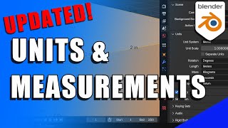 How to Change and Display Units of Measurement in BLENDER Updated for Blender 40 [upl. by Kronfeld665]