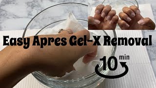 Easy Aprés GelX Removal [upl. by Nahallac]