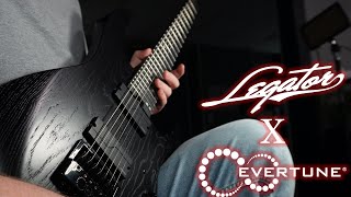 My DREAM Baritone Evertune Seven String  Legator N7EP Stealth Black [upl. by Nomae]