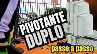 Como Instalar o Motor PIVOTANTE Duplo PECCININ NICE Super  Mas serve para QUALQUER MARCA [upl. by Anehc]