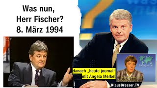 Was nun Herr Fischer Die ZDFSendung mit Klaus Bresser und KlausPeter Siegloch vom 8 März 1994 [upl. by Norok]