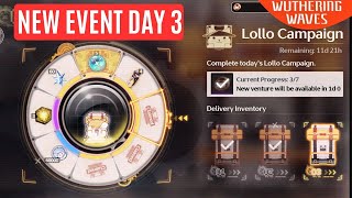 New Event Lollo Campaign Day 3 Wuthering Waves [upl. by Neillij]