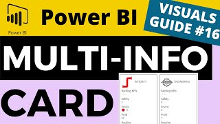 Power BI Visual Guide 16  The MultiInfo Card With Better Conditional Formatting Option [upl. by Nysila576]