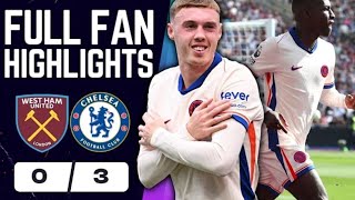 West Ham vs Chelsea 3 0 Highlights premier league 2025 cole palmer Goal  nicolas jackson 2 Goal [upl. by Cann537]