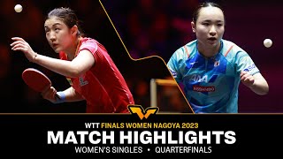 Chen Meng vs Mima Ito  WS QF  WTT Finals Women Nayoga 2023 [upl. by Teddy]