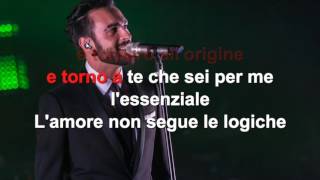 Marco Mengoni  Lessenziale  Karaoke con testo [upl. by Hanway]