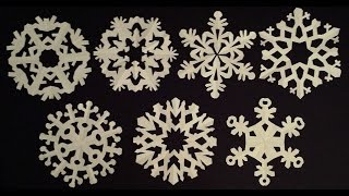 Paper snowflake tutorial  learn how to make snowflakes in 5 minutes  EzyCraft [upl. by Nelyaw]