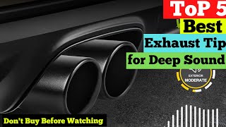 Top 5 Best Exhaust Tip for Deep Sound in 2024 The Ultimate Guide to Deep Sound [upl. by Ailic]