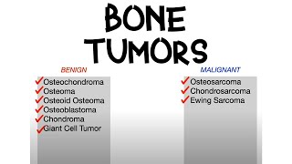 Bone Tumors Benign vs Malignant [upl. by Inessa]