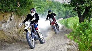 KTM vs HUSQVARNA Ktm exc 300 vs Husqvarna wr 125 [upl. by Ydnak]