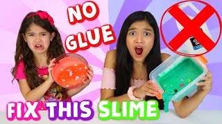 FIX THIS SLIME WITHOUT GLUE [upl. by Neneek]