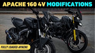 Modifications worth 30000 Rupees on Apache 160 4V [upl. by Mansoor]