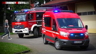 Ankommende FFler 🚒  LE DAHLHAUSEN der FEUERWEHR BOCHUM rückt aus  HLF 10 amp MTF [upl. by Eiramanig]