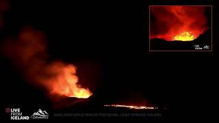 Iceland Eruption Still Going Strong 24 4 24 [upl. by Leod]