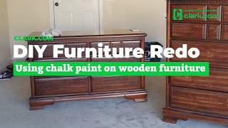 How to DIY Chalk Paint Wooden Furniture [upl. by Dolli171]