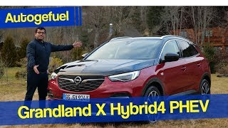 Opel Grandland X goes PluginHybrid and AWD Vauxhall Grandland X Hybrid4 REVIEW  Autogefuel [upl. by Sosanna]