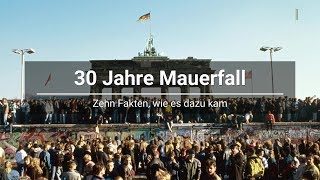 30 Jahre Mauerfall Zehn Fakten wie es dazu kam [upl. by Quickman851]