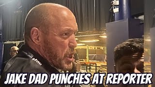 💥💥 Jake Pauls dad FLIPS on Conor Mcgregor question fake jabs reporter Logan Paul on jakepaul KO [upl. by Desirea]