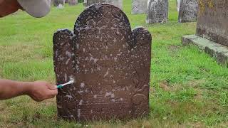 1765 Headstone Cleaning  Samuel Hatheway ASMR [upl. by Cirone]