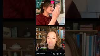 Kristen Kreuk amp Erica Durance  IG LIVE  101624 [upl. by Yrruc]