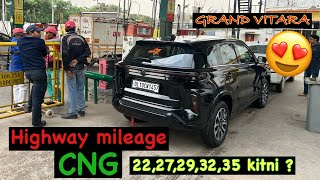 मेरी ज़िंदगी का सबसे best decision रहा ये गाड़ी लेना Grand vitara zeta cng highway mileage test 😍 [upl. by Patrizio975]