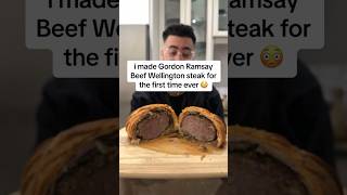 Cooking Gordon Ramsay Beef Wellington steak for the first time ever easy diy beef wellington [upl. by Morganica]