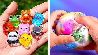 DIY RAINBOW FIDGET TOYS BRING COLOR TO YOUR PLAYTIME 🌈🎉 [upl. by Jerrold]