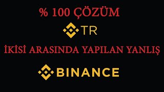 Binance Kimlik Doğrulama Hatası \u00100 Çözümü [upl. by Atoked]