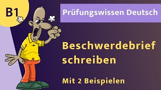 Beschwerdebrief schreiben B1⭐️⭐️⭐️SCHREIBEN B1 [upl. by Epifano]