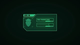 Futuristic Hacker Screen  Login [upl. by Hcirdla630]