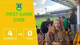 NORWICH vs HULL ⚽ FIRST PROFESSIONAL GAME [upl. by Annadal]