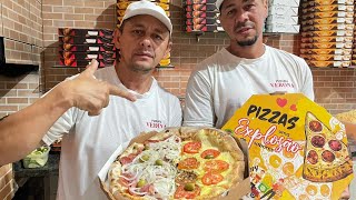 vídeo de uma pizza completa sem corte [upl. by Noyrb]