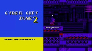 Classic Sonic Simulator V12  Cyber City Zone Act 2 McQueenSonic [upl. by Hiro]