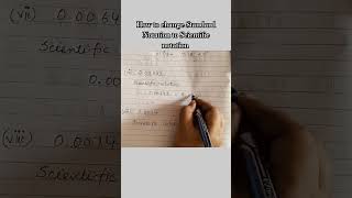 How to change Standard Notation to scientific notation from standard notation maths class9 [upl. by Noletta]