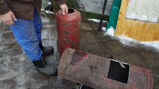 DIY Печь из газового баллона Potbelly Stove from a Gas Cylinder [upl. by Alcine]