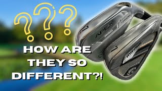 How can two CALLAWAY IRONS be SO DIFFERENT Apex VS Mavrik [upl. by Suivatnad]